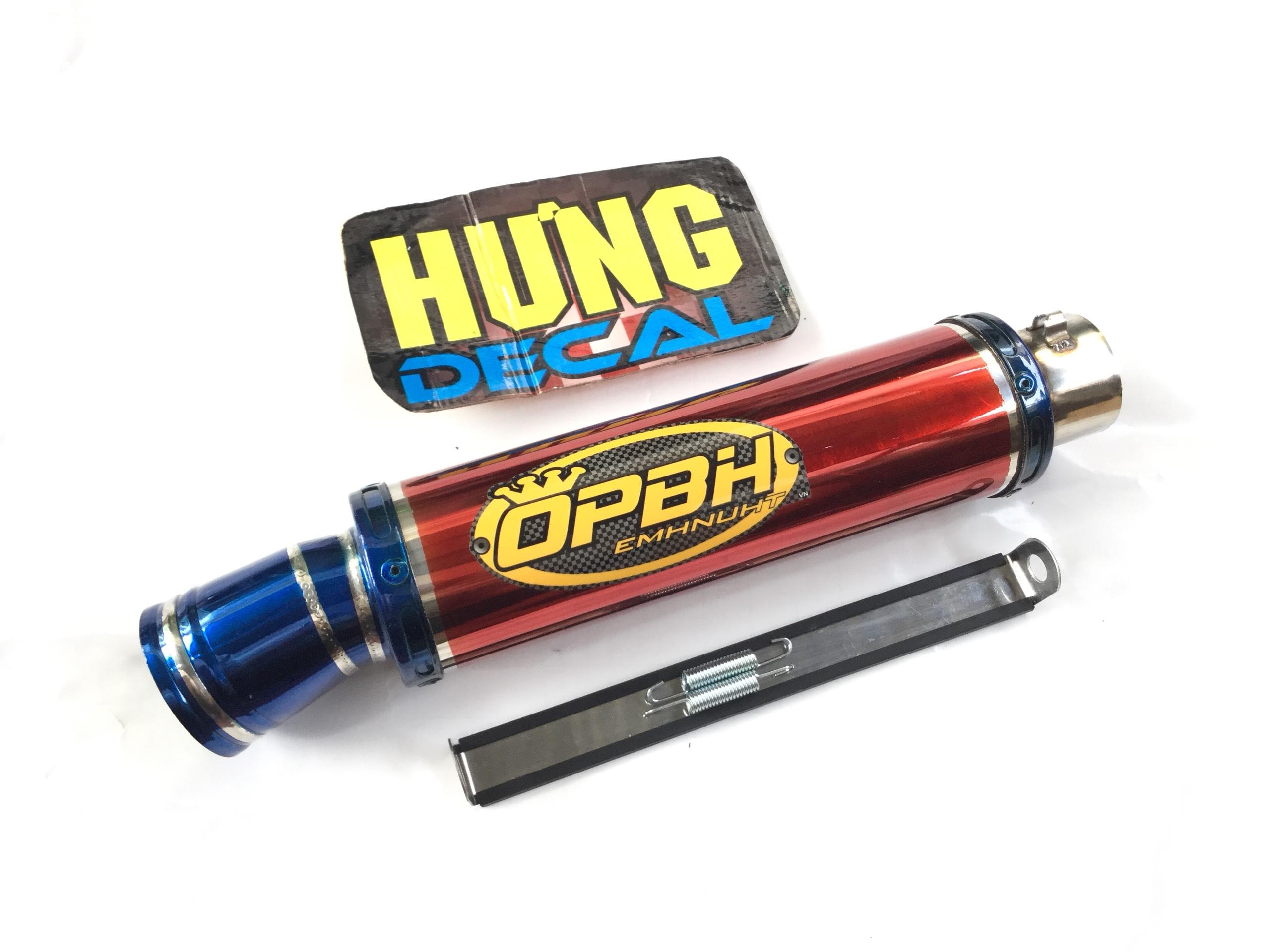 Pô OPBH đỏ cổ wave 50 - 100, cup, dream, 67, exciter 50cc,...