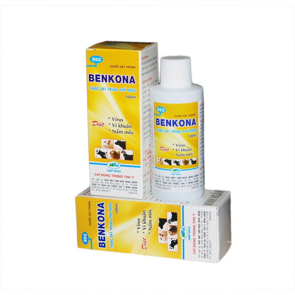 Benkona 100ml trừ rong rêu sát khuẩn trừ nấm virus