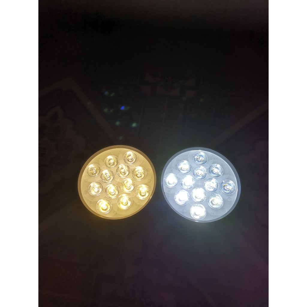 ĐÈN LON MẮT ẾCH 7W-12W. ÁNH SÁNG TRẮNG/VÀNG.