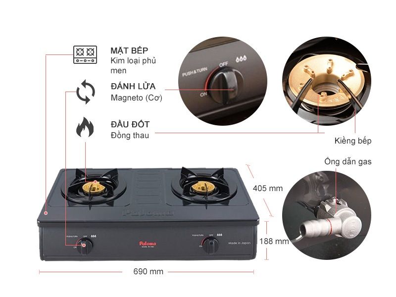 Bếp gas Paloma PA-7MEJ