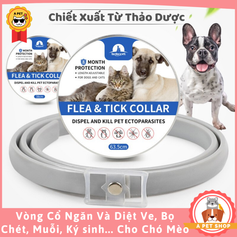 Vòng Cổ Ngừa Ve, Bọ Chét, Muỗi, Ký Sinh Cho Chó Từ Thảo Dược - A Pet Shop
