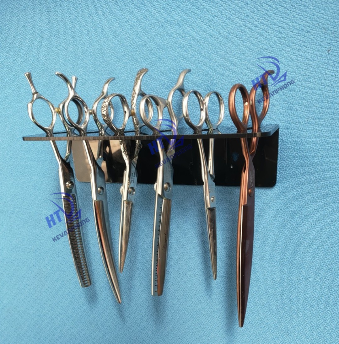Kệ để kéo cắt tóc bằng mica