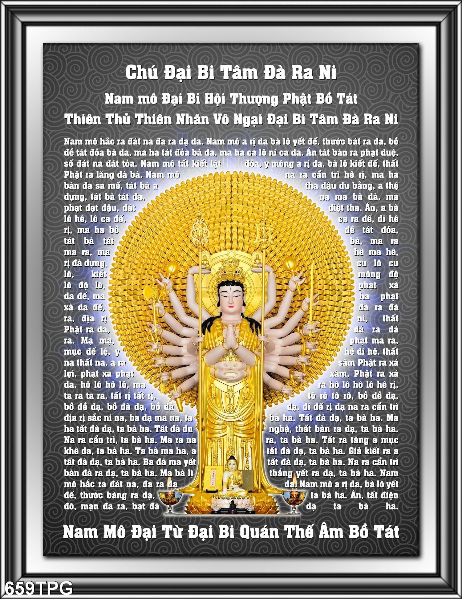 Tranh dán tường 3d phật giáo