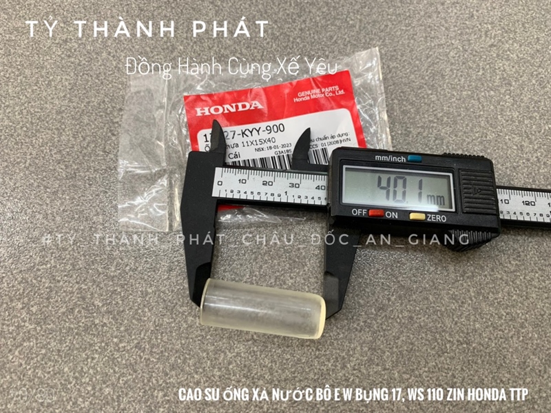 Cao su ống xả nước bô E W Bụng 17, WS 110 - (1 Cái)
