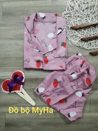 [HCM]Đồ Bộ pijama Kate Đùi  (mã 2)