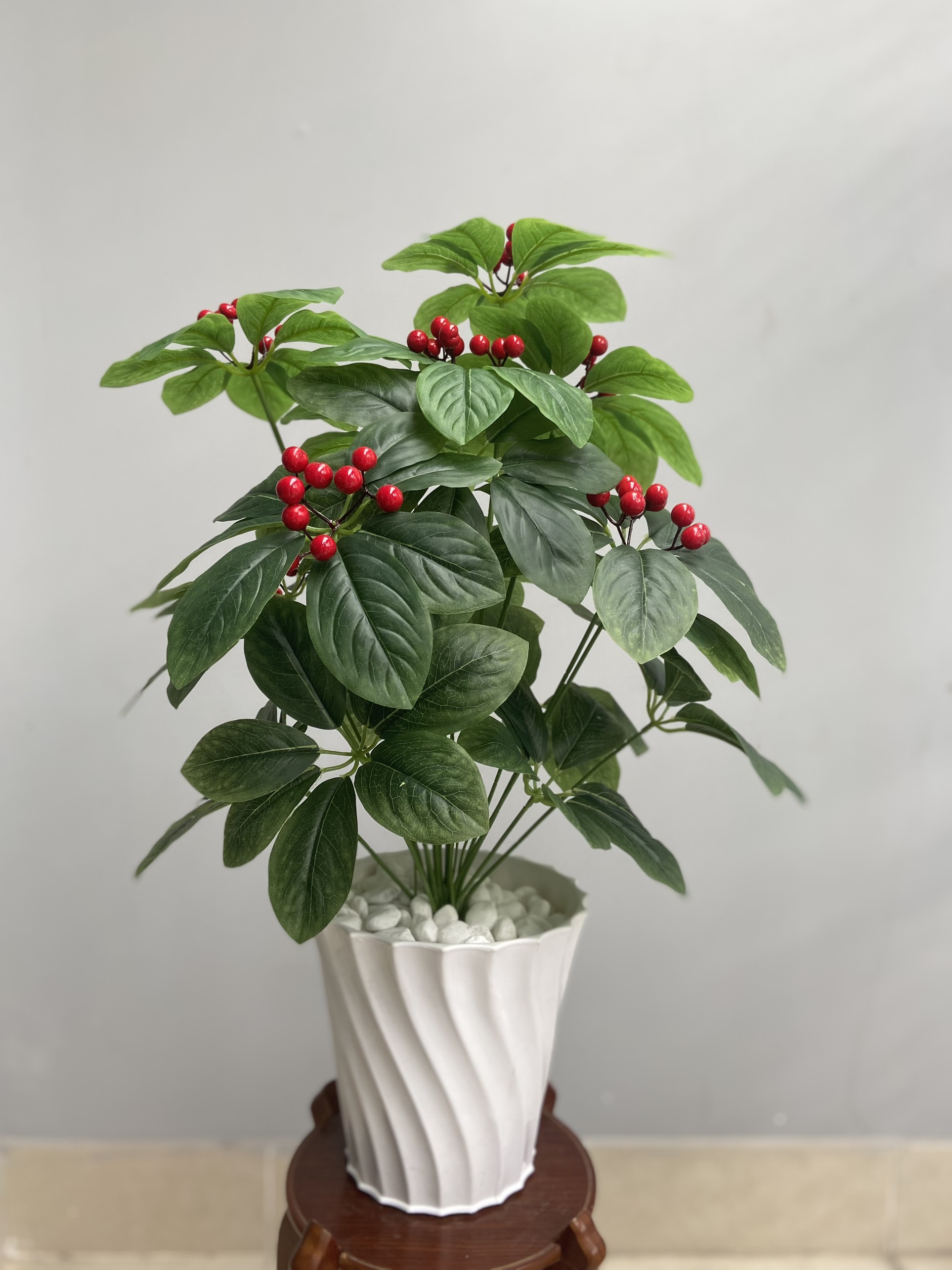 Cây kim ngân lượng, cây kim ngân lượng decor, cây ngân lượng giả trang trí 72cm