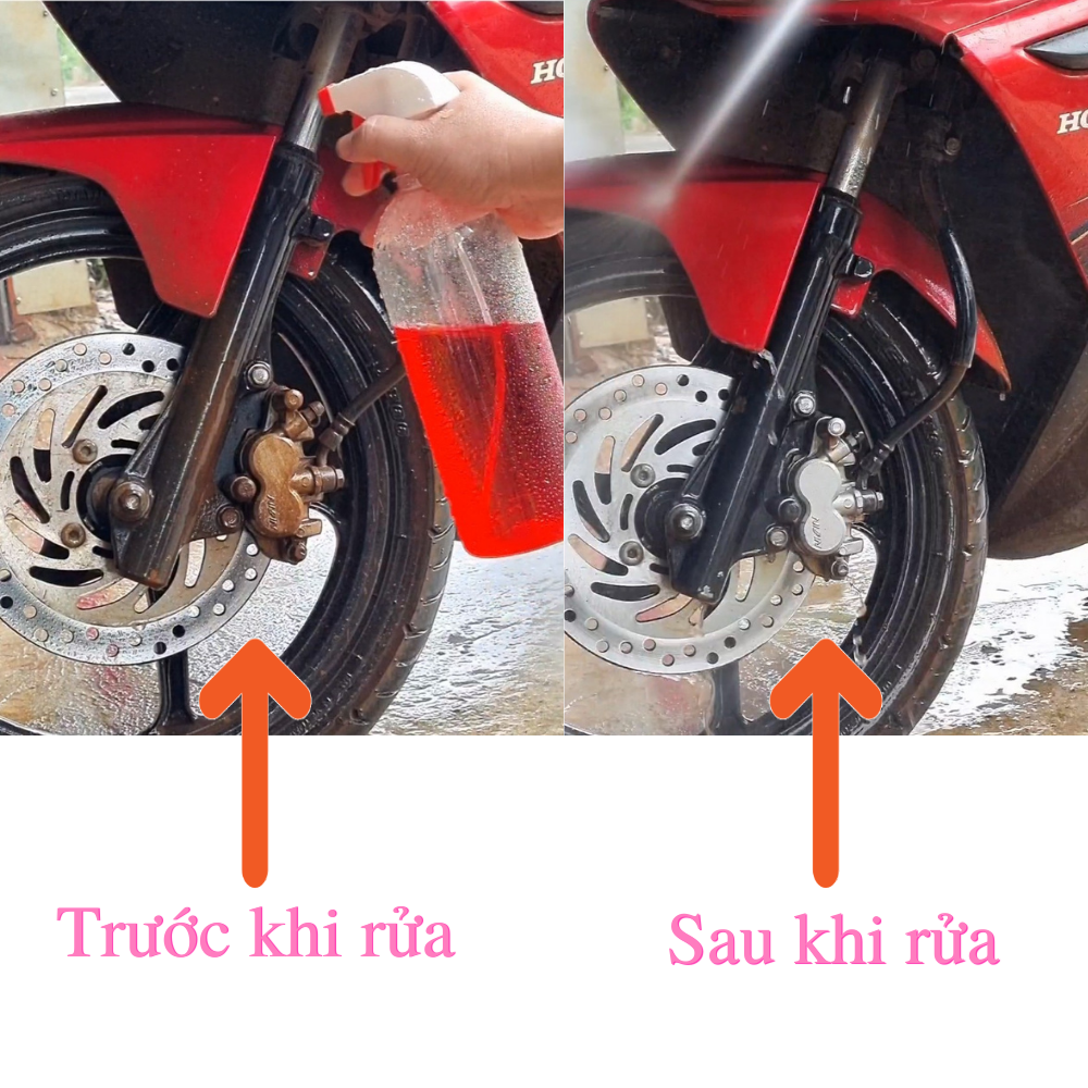 Dung dịch rửa lốc máy, rửa xe đa năng