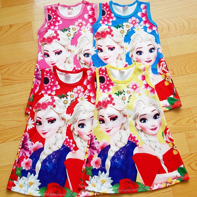 [HCM]đầm bé gái elsa