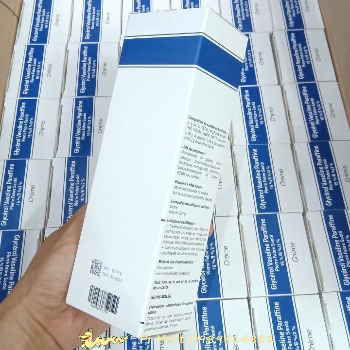 Kem nẻ GLycerol Vaseline Paraffine 250g (Dexeryl)