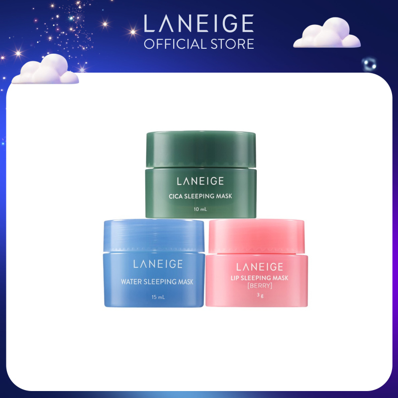 [Hàng tặng không bán] Bộ mặt nạ dưỡng da Laneige Goodnight kit 3 món cao cấp