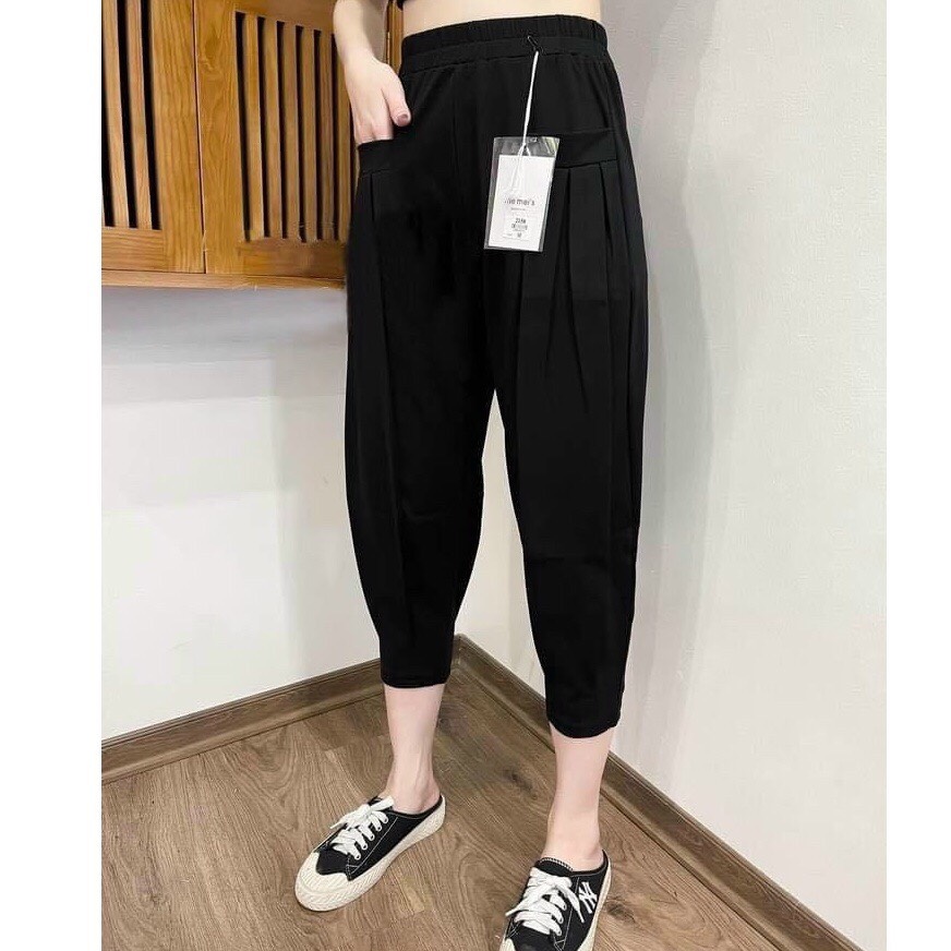 Quần bom chín tấc,bagy cạp chun, chất umi hàn túi trước