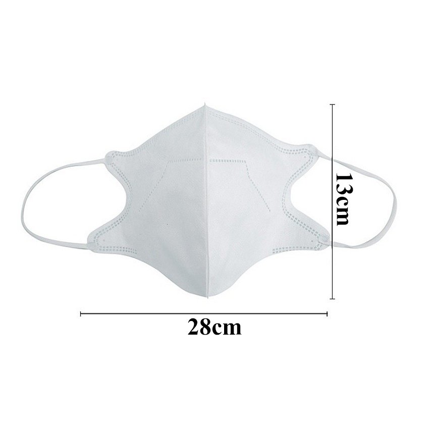 Khẩu trang 5D Mask khẩu trang y tế màu trắng chống bụi cực mỏng nhẹ thoải mái khi đeo khẩu trang 3 lớp