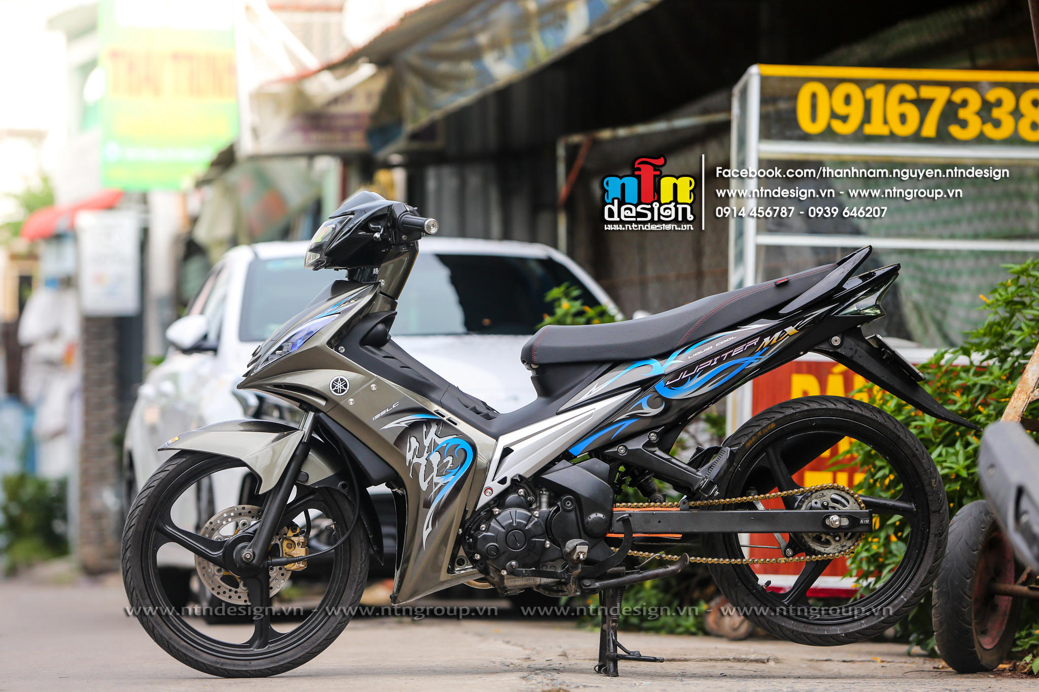 Tem rời exciter 2010 - mẫu mx xanh bạc nổi bật - chuẩn from cục đẹp