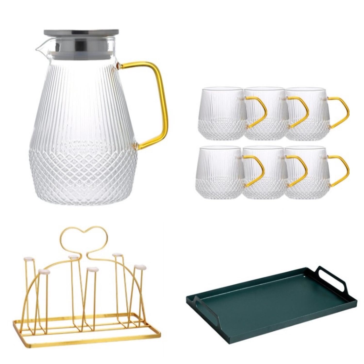 Bottle Cup combo with counter and rectangular tray