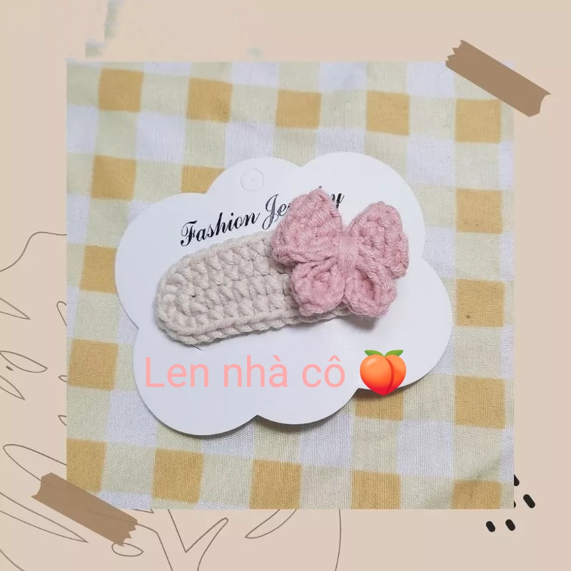 [ Handmade ] KẸP TÓC LEN nhiều mẩu
