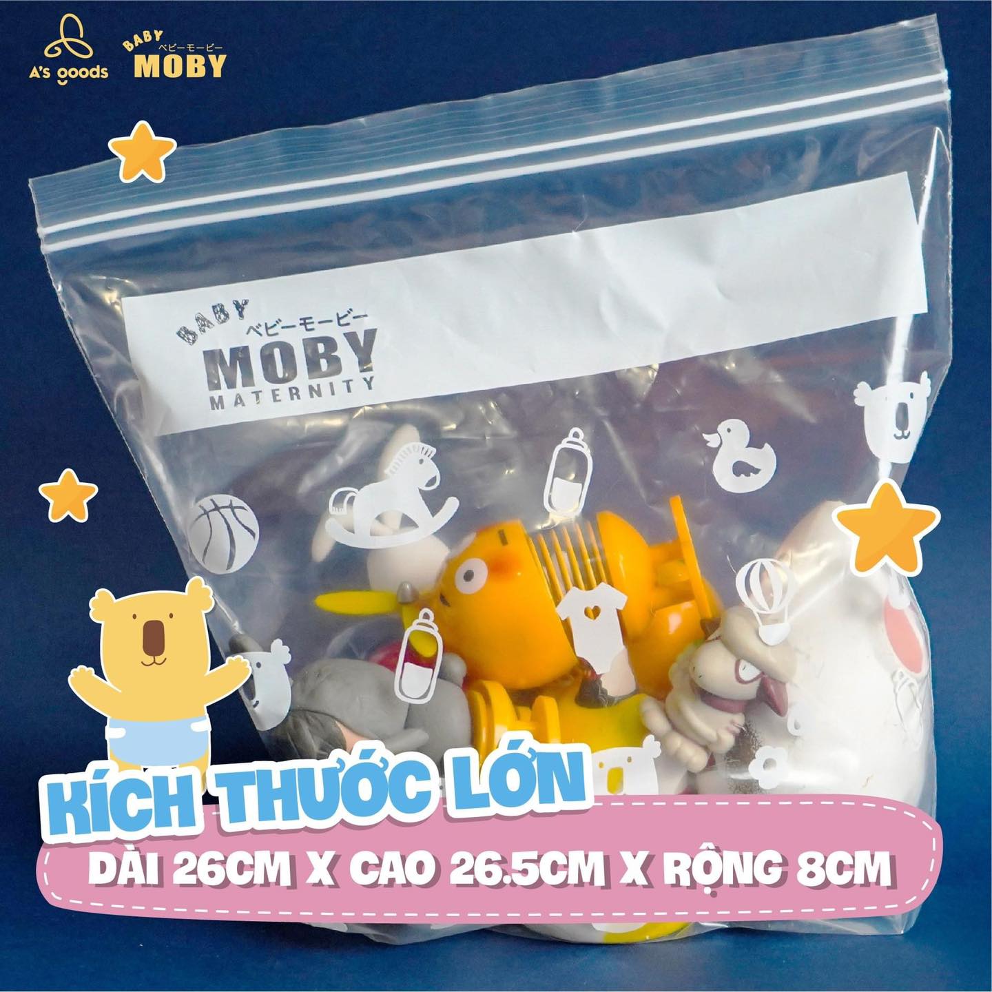TÚI ZIP ĐA NĂNG MOBY