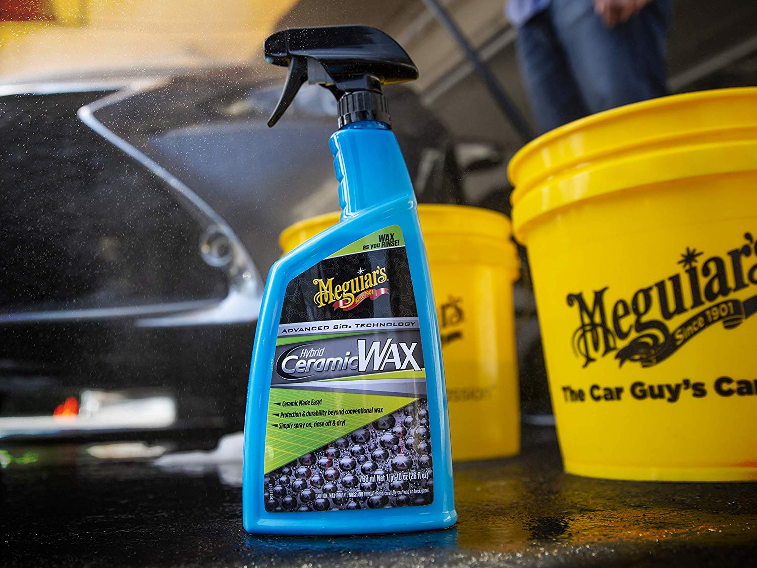(Tặng mút dưỡng cao cấp) Meguiar's Ceramic Wax - WAX BÓNG SƠN XE G190526 768ml