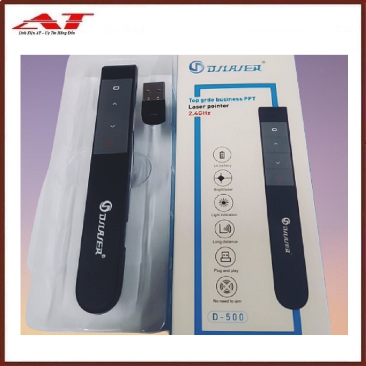 Bút trình chiếu d-500 hỗ trợ giảng dạy trình chiếu slide