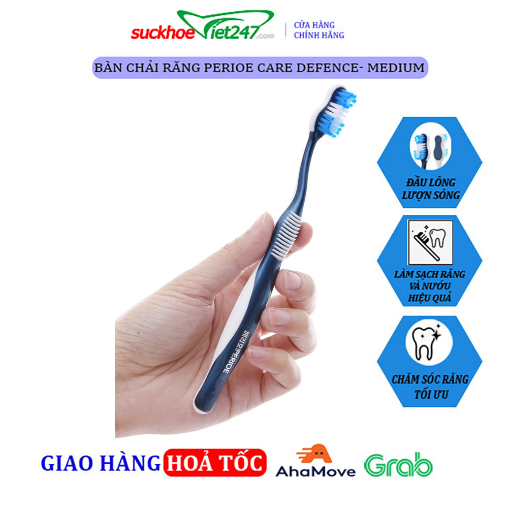[HCM]Bàn Chải Răng Perioe Care Defence- Medium 8935030217413