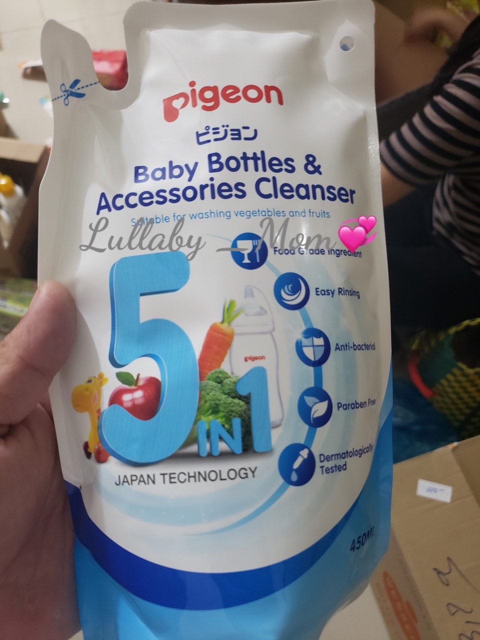 Dung Dịch Súc Rửa Bình Sữa ECO Pigeon 450ml/ 500ml