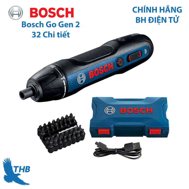 Máy vặn vít Bosch Go Gen 2 kèm phụ kiện 32 chi tiết