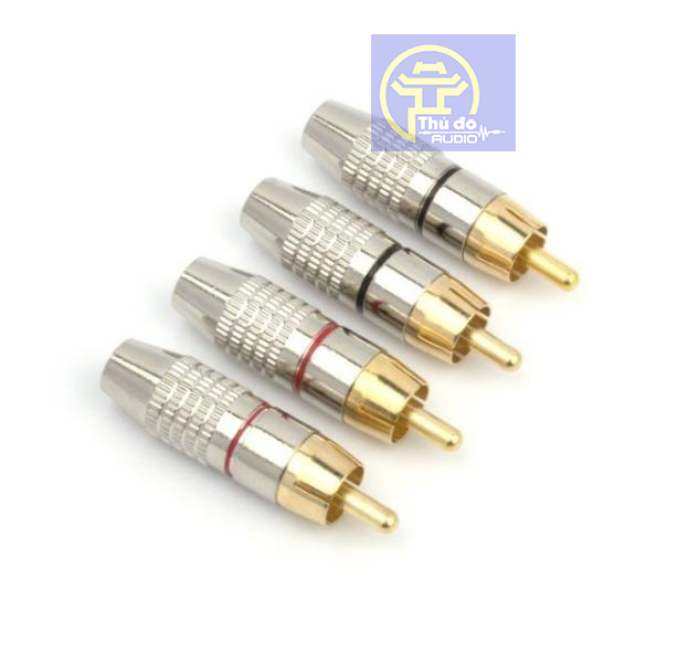Bộ 4 đầu hàn jack av / rca / hoa sen