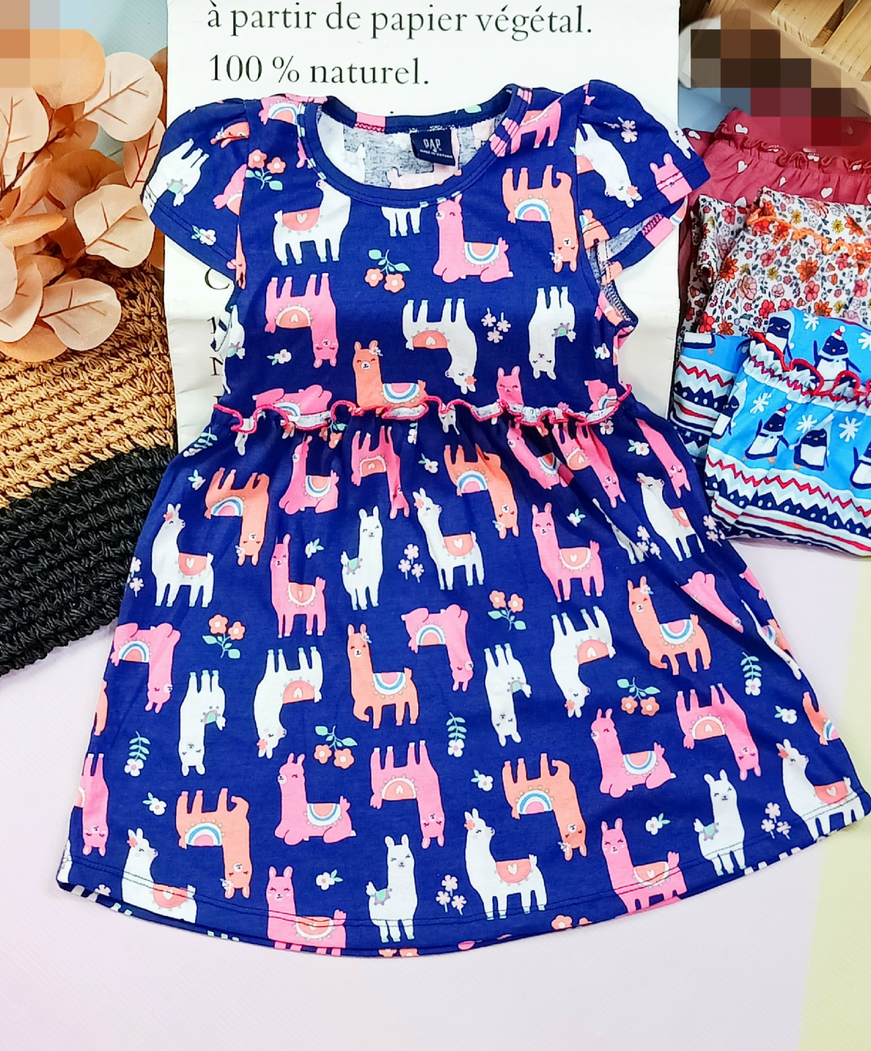 [HCM]Đầm Thun Xuất Dư Hoa Nhí Bé Gái Size Đại 5-14 tuổi ( 23-40kg)