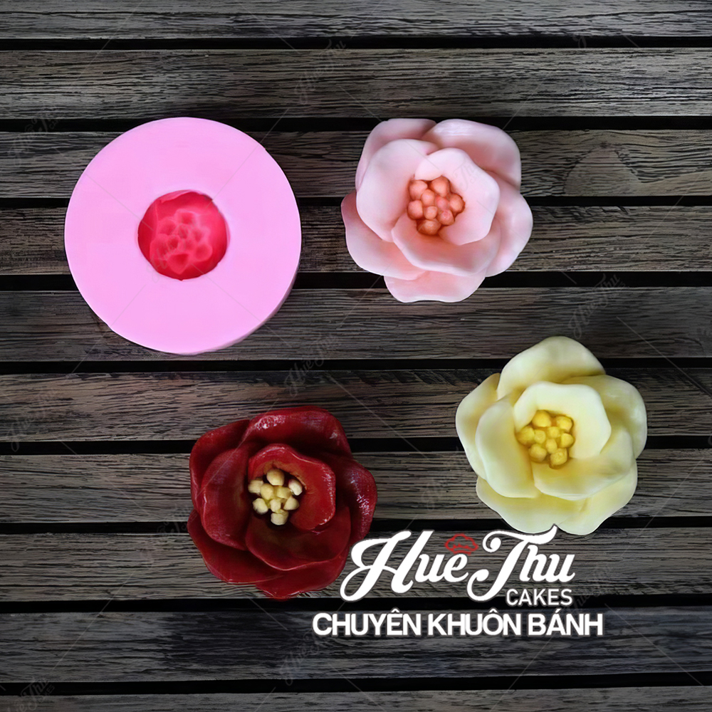 Khuôn silicon hoa Thái P25 4cm đổ tạo hình cho bánh rau câu 3D, 4D
