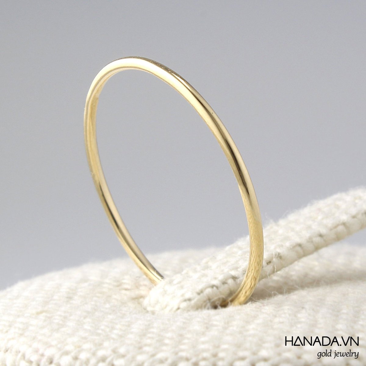 [HCM]Nhẫn Vàng 14K Hanada Nhẫn Trơn Mảnh