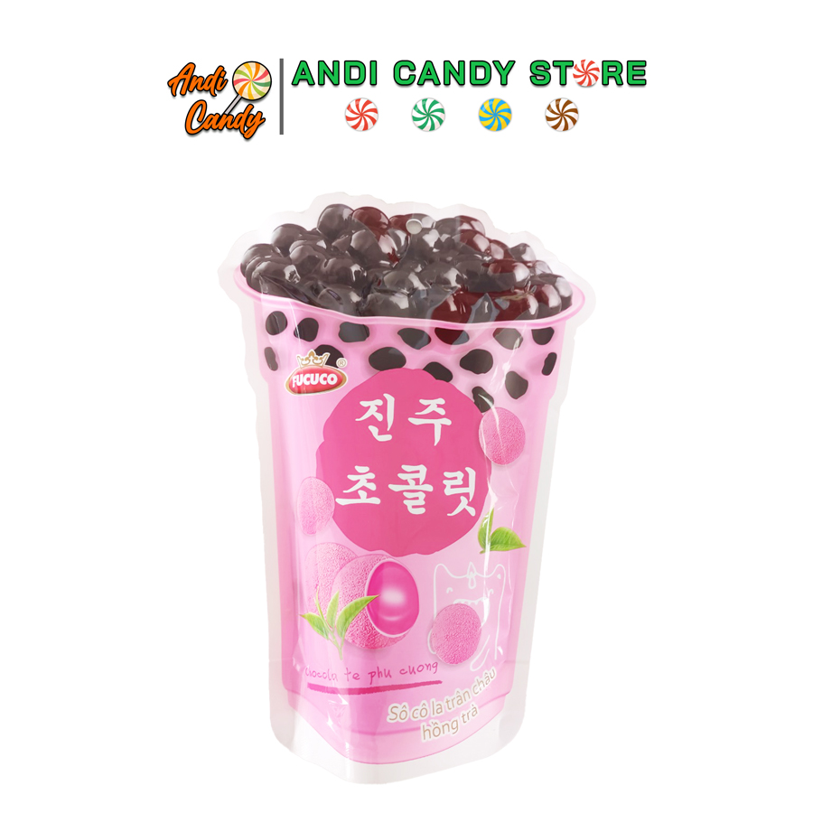 Kẹo Trà Sữa Trân Châu Đường Đen Phú Cường 130gr