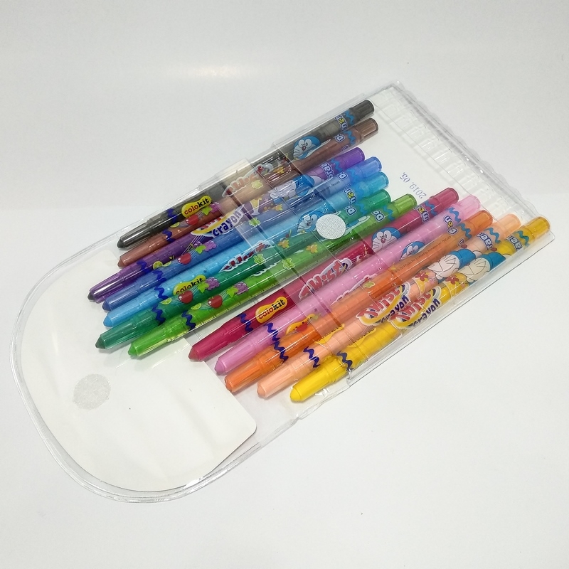 Bút Sáp Vặn TCR-C04/DO (12 Màu)