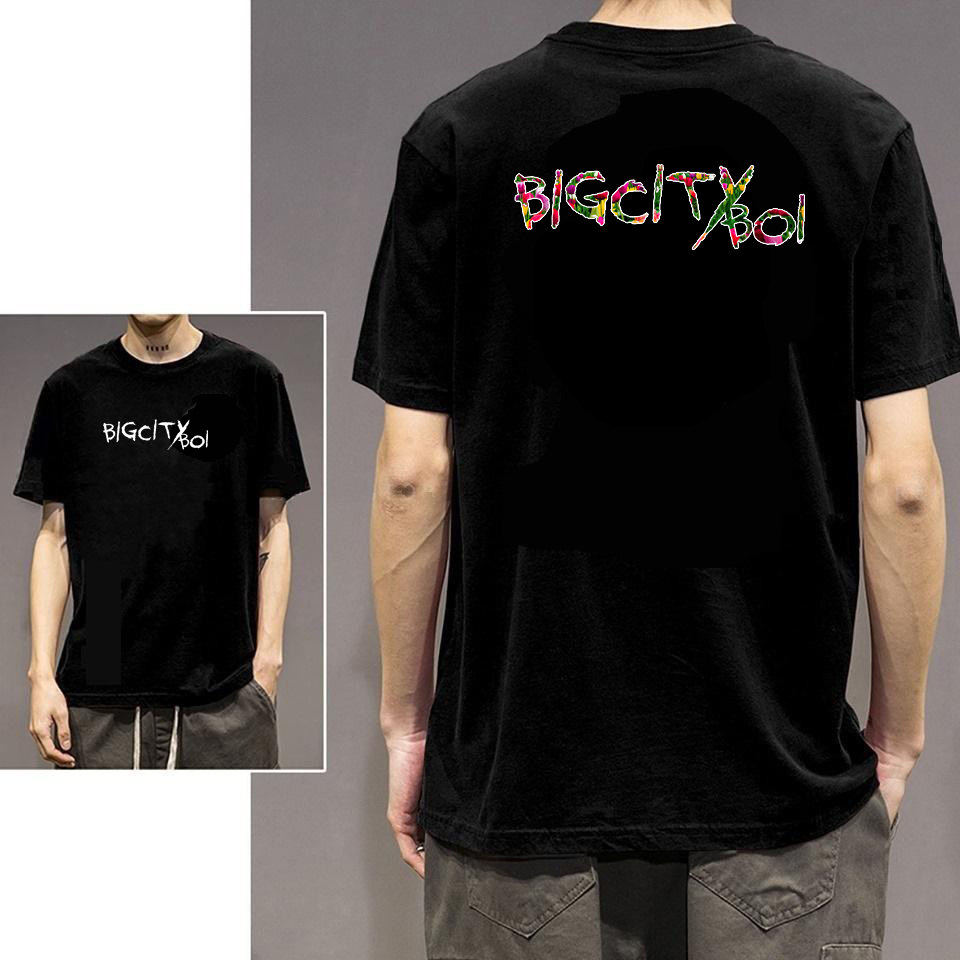 [MẪU HOT]ÁO bigcityboi, áo thun bigcityboi áo thun binz,áo nam nữ tay ngắn, áo hồng in 2 mặt, đen in 2 mặt, chất vải mềm, mịn