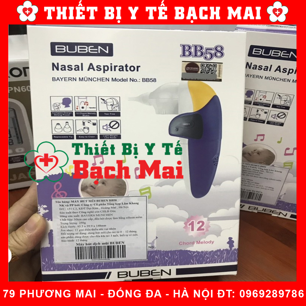 Máy Hút Mũi Mini BUBEN BB58 Có Nhạc