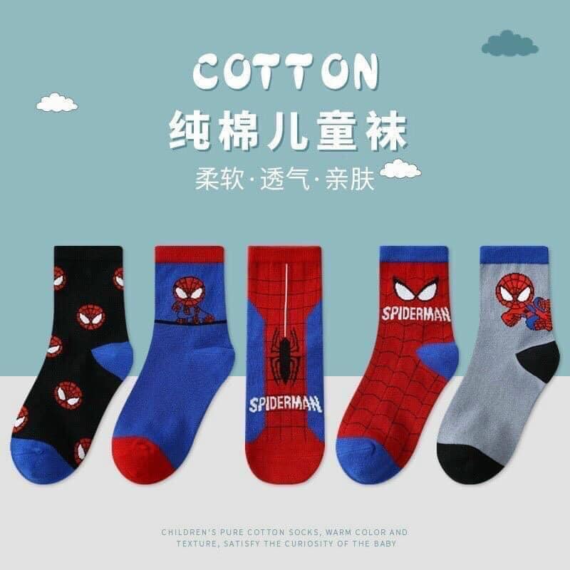 Set 10 đôi tất người nhện