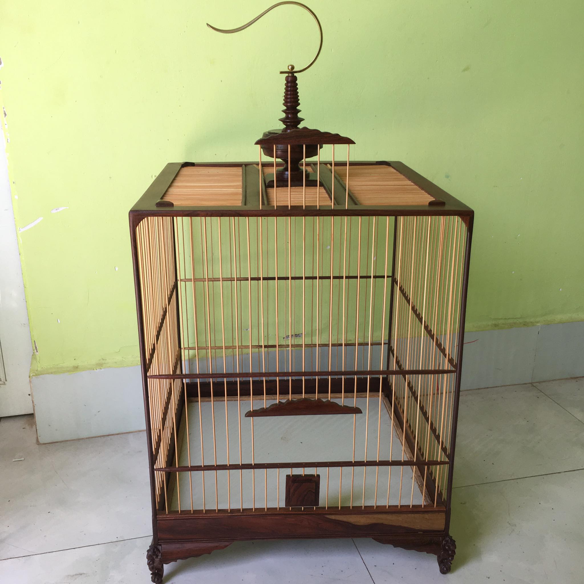 lồng chim gỗ cẩm 23 nan