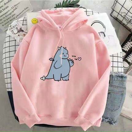 Áo Khoác Hoodie Nam Tuổi Teen Phối Hình Khủng Long Cưc Hot Chất Thun Nỉ Ngoại Không Nhăn Không Xù Cao Cấp