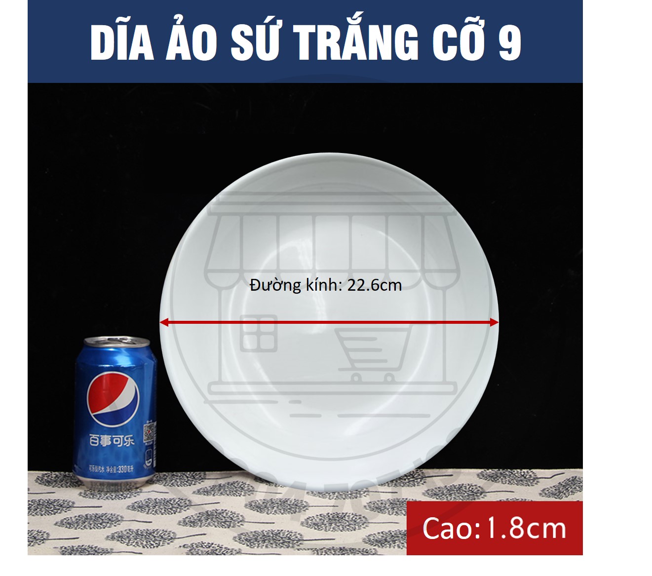 DĨA TRÒN ẢO SỨ TRẮNG – ĐỦ SIZE (CỠ 6,7,8,9)