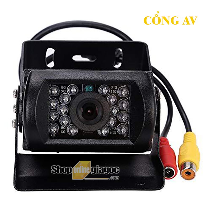 Camera Lùi Chống Nước Gắn Xe Tải 12-24V Cổng AV/GX12 4P ( cổng AV)