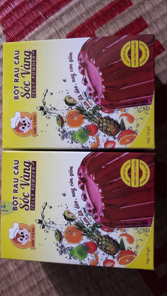 Bột rau câu sóc vàng dẻo - giòn ( gói 12gr)