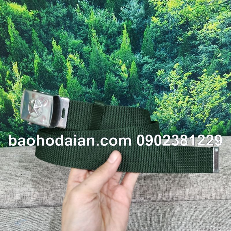Dây lưng bảo vệ mặt ngôi sao dây dù xanh