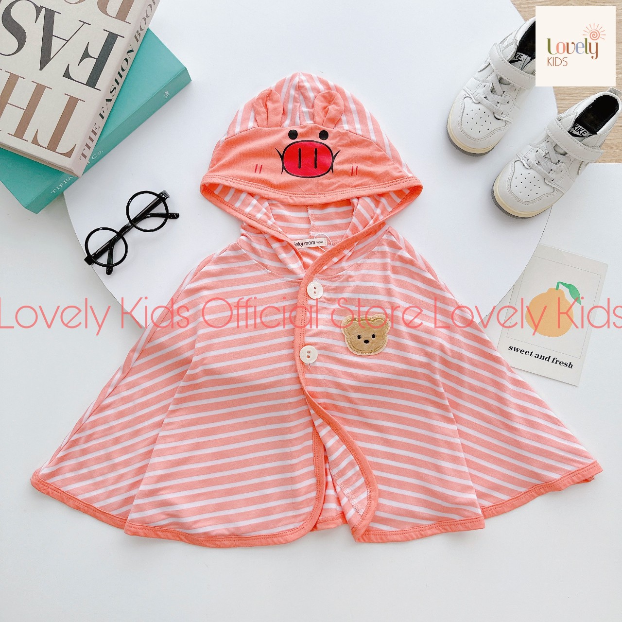Áo choàng chống nắng cho trẻ em bé trai bé gái áo khoác choàng chống nắng cho bé trai gái áo choàng lovely kids official store