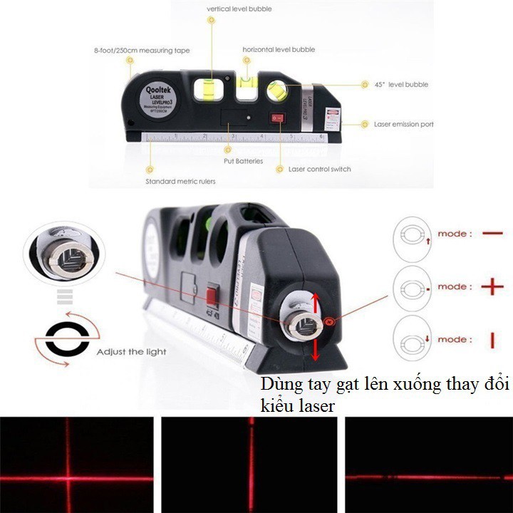 Thước cân bằng thủy lực lazer