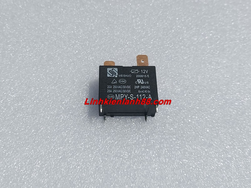Relay cấp lốc điều hòa 12vdc 25a 4 chân mới , chính hãng.