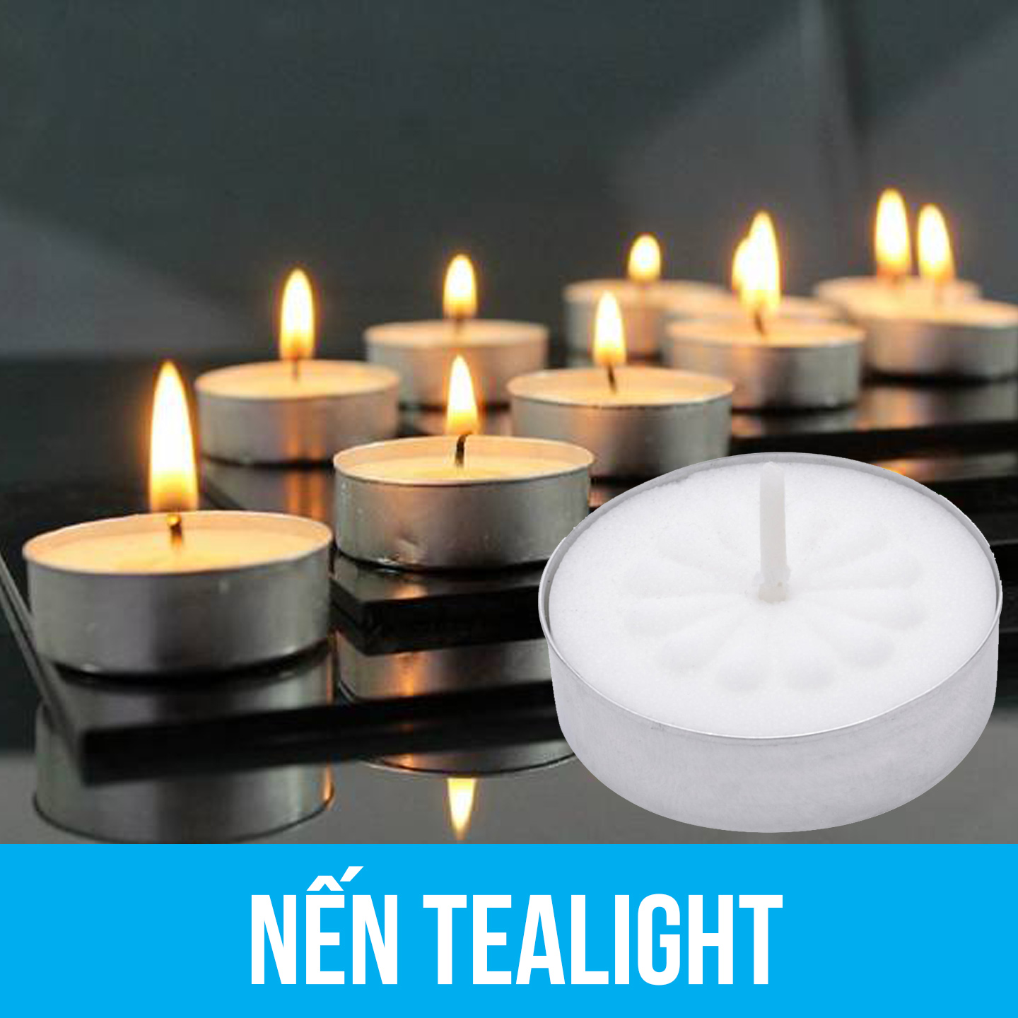 Nến Tealight 50 Viên Cháy 4 Tiếng