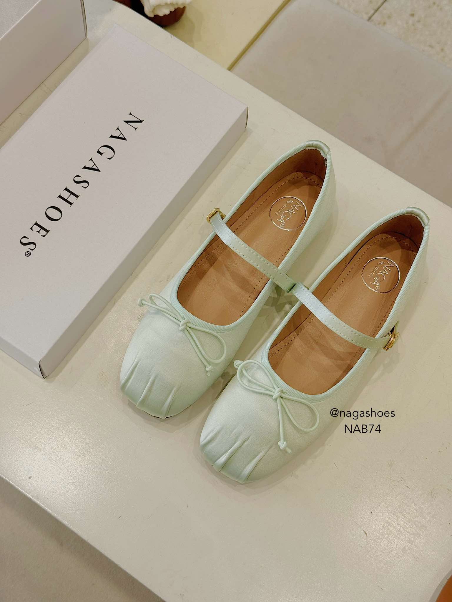 GIÀY BÚP BÊ NAGASHOES BALLETCORE THẮT NƠ NAB74