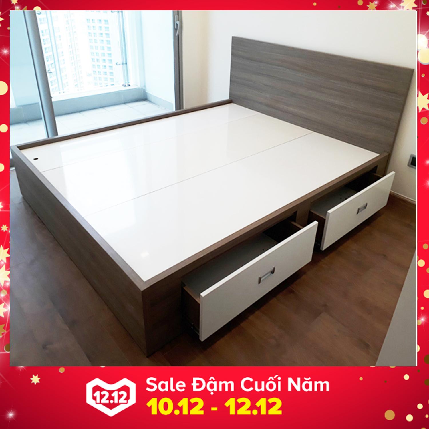 Giường FINE 2 Hộc Kéo FG034 (180cm x 200cm)