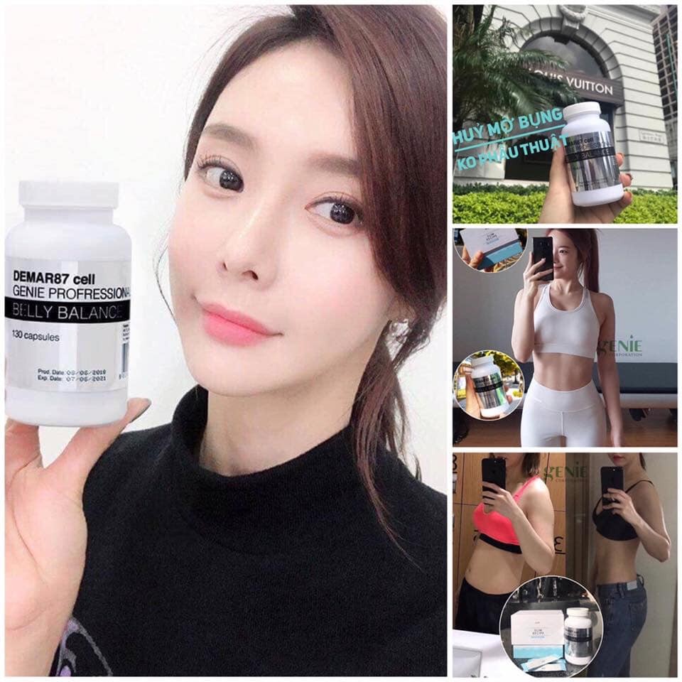 COMBO 90 VIÊN DÙNG THỬ - VIÊN UỐNG GIẢM CÂN HỦY MỠ BỤNG BELLY BALANCE GENIE NHẬP KHẨU  - 1706B - COMBO 90 VIÊN