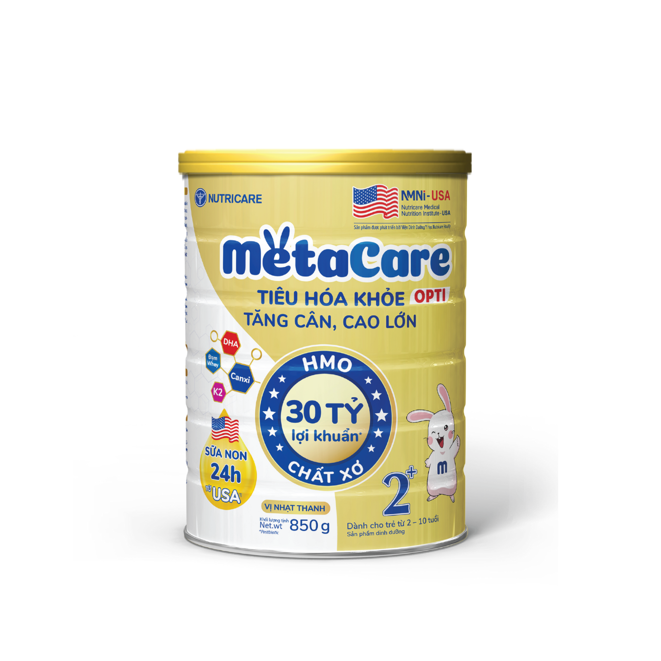 Sữa MetaCare Opti 2+ 850G Nutricare