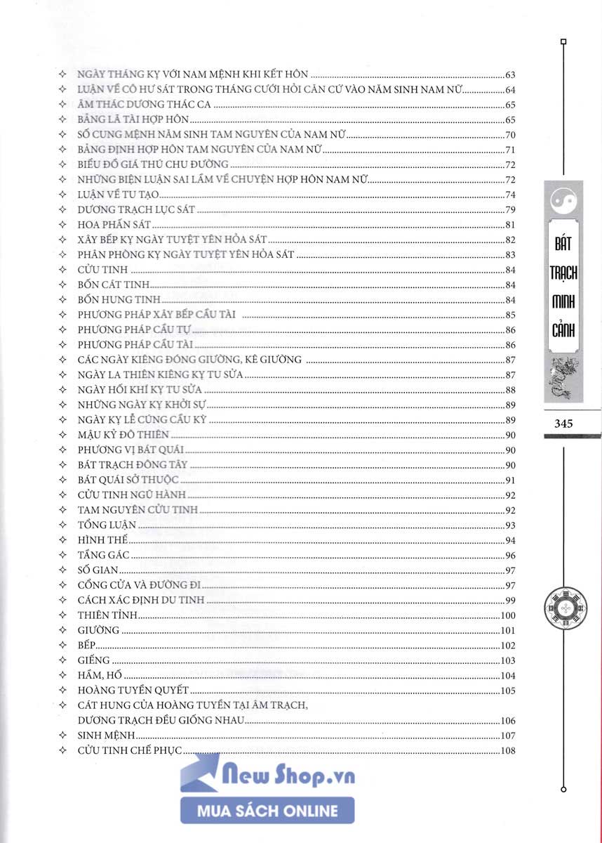 Sách Bát Trạch Minh Cảnh (Bìa Cứng) - Newshop