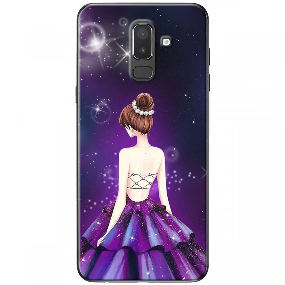 [HCM]Ốp lưng dành cho điện thoại Samsung J8 Mẫu Cô gái váy tím